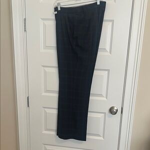 Talbots Women's Dark Plaid Straight Leg Pants